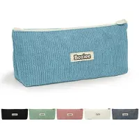 OEM Blaues Corduroy-Etui für Schule und Büro