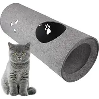 OEM Katzenspielzeug 3-in-1 Versteck, Spielplatz & Kratzbaum aus Filz mit interaktiven Ausnehmungen