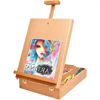 Markenlos Malerkoffer Tragbar - Beukenholz, 66 cm