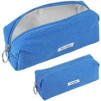 OEM Corduroy-Etui gelb für Mädchen, Schule, Büro, Blau