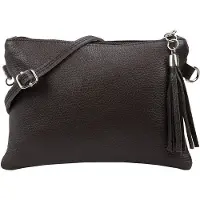OEM Leder Clutch Avondtas 22x15cm dunkelbraun