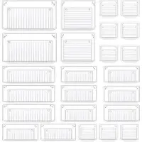 OEM Klarsicht-Organizer-Set, stapelbar, 5 Größen, 24-teilig, transparent