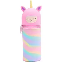 OEM Schüler Etui 2in1 rosa mit Reißverschluss