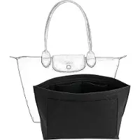 OEM Schwarzer Velt-Handtasen-Organizer, groß, M