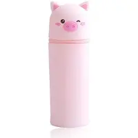OEM Weiches Silikon-Etui 18,5x6,5 cm, multifunktional, mit Reißverschluss und Tiermotiv