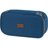 OEM Blaues Etui mit Reißverschluss für Schüler