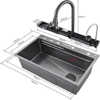 OEM Schwarze Edelstahlspüle Modern Design