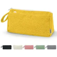 OEM Gelbes Corduroy-Etui mit Organizer für Schule und Büro