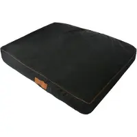 Markenlos Hundebett 30" mit Memory Foam - Schwarz, Wasserdicht