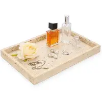 OEM Ovales Travertin Regalbecken 30x20x3cm beige