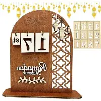 OEM Holz Ramadan Dekorationskalender Eid Mubarak Selbstbau