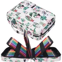 Benza Ibenzoa Stifteetui XXL – wasserdichtes Oxford‑Gewebe, Platz für bis zu 220 Stifte, 72 elastische Fächer, 2 Außentaschen, 29,5×21,6×8,4 cm