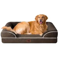 OEM Orthopädisches Hundebett XL, 112x81x15cm, Wasserdicht, Antirutsch, Braun