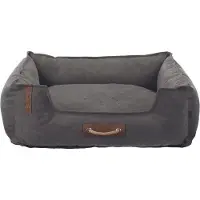 OEM Weiches Hundebett Nordisch Dunkelgrau 80x60 cm
