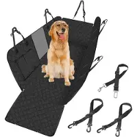 OEM Hundebett mit harter Unterseite, Decke, Mittelgröße, Braun