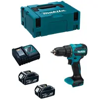 Makita Schlagbohrschrauber DHP490RTJ (2 x 5,0 Ah + DC18RC + MAKPAC 2)
