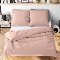 OEM Rosa Bettwäsche 200x200cm weich und bügelfrei