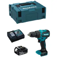Makita Schlagbohrschrauber DHP490RFJ1 (1 x 3,0Ah + DC18RC + MAKPAC 2)