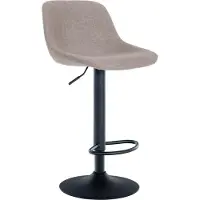 BellaFurn Barhocker im Loft-Stil – Barhocker – 360° drehbar und höhenverstellbar | Farbe: Taupe | Material: Staub