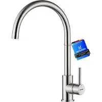 OEM Küchenarmatur G4001A, 360-Grad-Drehbar, 246 mm, G3/8 Zoll-Anschluss, geborstelter Wasserhahn