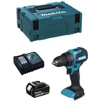Makita Bohrschrauber DDF490RFJ1 (1 x 3,0 Ah + DC18RC + MAKPAC 2)