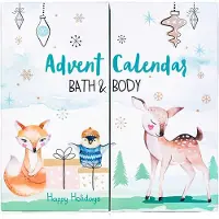 Generisch Adventskalender 2025 für Mädchen mit 24 Pflegeprodukten – Beauty-Adventskalender mit Körperlotion, Badebomben und Duschgel
