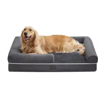 In And OutdoorMatch Hundekissen Scot - Grau - Hundekorb 106x80x25cm - Weich - Orthopädische Hundekissen