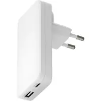 Dbramante1928 Re-charge Pro Slim-Ladegerät USB-C 65 W und USB-A 30 W - Weiß
