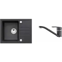 Alveus Sets - Spüle-Set Intermezzo 30 und Armatur Nina, carbon SETA002