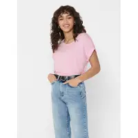 ONLY T-Shirt "ONLMOSTER – T-Shirt mit melierter Optik und elastischem Material" meliert, casual, lässig geschnitten, Viskosemischung, Rundhals