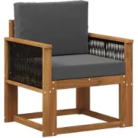 vidaXL Outdoor Mittelsofa Massivholz Akazie Natur