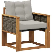 Syfax Outdoor-Sofa Massivholz Akazie Natur