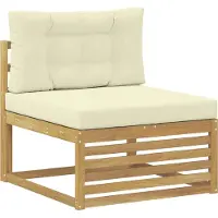 vidaXL Outdoor-Sofagarnitur 9 Stk. Weiß und Creme Polyester