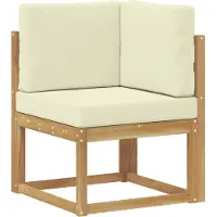 vidaXL Outdoor-Sofagarnitur 9 stk. Weiß und Creme