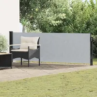 Syfax Ausziehbare Seitenmarkise Rechteckig 100 x 500 cm Polyester