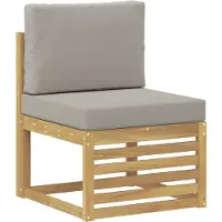 vidaXL Outdoor-Sofagarnitur 9 stk. Weiß und Hellgrau Polyester