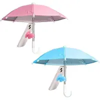 OEM Handzame mobiele telefoonparaplu, multifunctionele verstelbare zonnekap in varkensstijl, anti-reflectie, roze en blauw