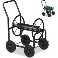 OEM Gartenschlauchhaspel 4 Räder mit Kurbel bis 60m