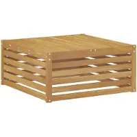 Syfax Tisch für Outdoor Massivholz Akazie Weiß 79 x 79 x 37 cm