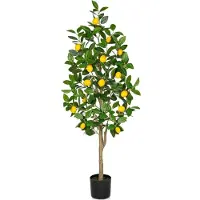 Sonstiges Künstlicher Zitronenbaum 120cm im Topf für drinnen und draußen