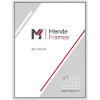MendeFrames Alurahmen Aluminium Silber Matt 50x70 cm Klarglas H270