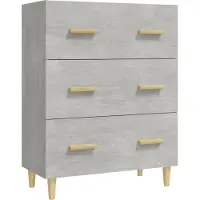 Syfax Sideboard Betongrau 70x34x90 cm Holzwerkstoff