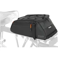 Unyqoos Multifunktionale wasserdichte Fahrradtasche 10 L – als Gepäckträger-, Rucksack-, Schulter- & Brusttasche, 900D Oxford/PU, reflektierend
