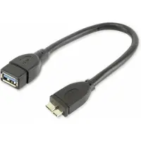 Hama 00054511, 0,15 m, USB A, Micro-USB B, USB 3.2 Gen 1 (3.1 Gen 1), Männlich/Weiblich, Schwarz