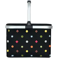 Unyqoos Faltbare Einkaufs- und Picknicktasche 30 L – 40×27×28 cm, Tragkraft 15 kg, 300D Oxford (PVC-beschichtet), verstärkte Handgriffe, Innentasche 27×18 cm