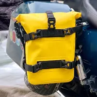 Unyqoos wasserdichte Motorradtasche 8 Liter – robuste Befestigung für Seitenrahmen & Stoßstange, IPX6, sicherer Oberverschluss, verstellbarer Schultergurt