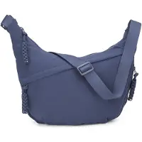 Unyqoos Damentasche aus Nylon, 34 x 22 x 9 cm – leichte, geräumige Schulter‑ & Crossbody‑Tasche mit verstellbarem Schulterriemen, 3 Außen‑Reißverschlusstaschen, 2 Innen‑Steckfächern