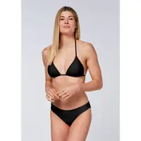 Chiemsee Triangel-Bikini , Damen, Gr. 38, schwarz (schwarz beauty), Materialmix, Bikini-Sets Triangel-Bikini, - mit herausnehmbaren Pads