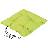 Unyqoos Gartenstuhlkissen 40×40×4 cm – 100% Polyester, wasserabweisend & flammenhemmend, mit Bindebändern für Innen und Außen