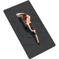 Unyqoos Yogamatte – extra lang & breit 200 x 100 cm, TPE 6–12 mm, rutschfest, pflegeleicht, & Schwermetalle, für Yoga, Pilates & Fitness